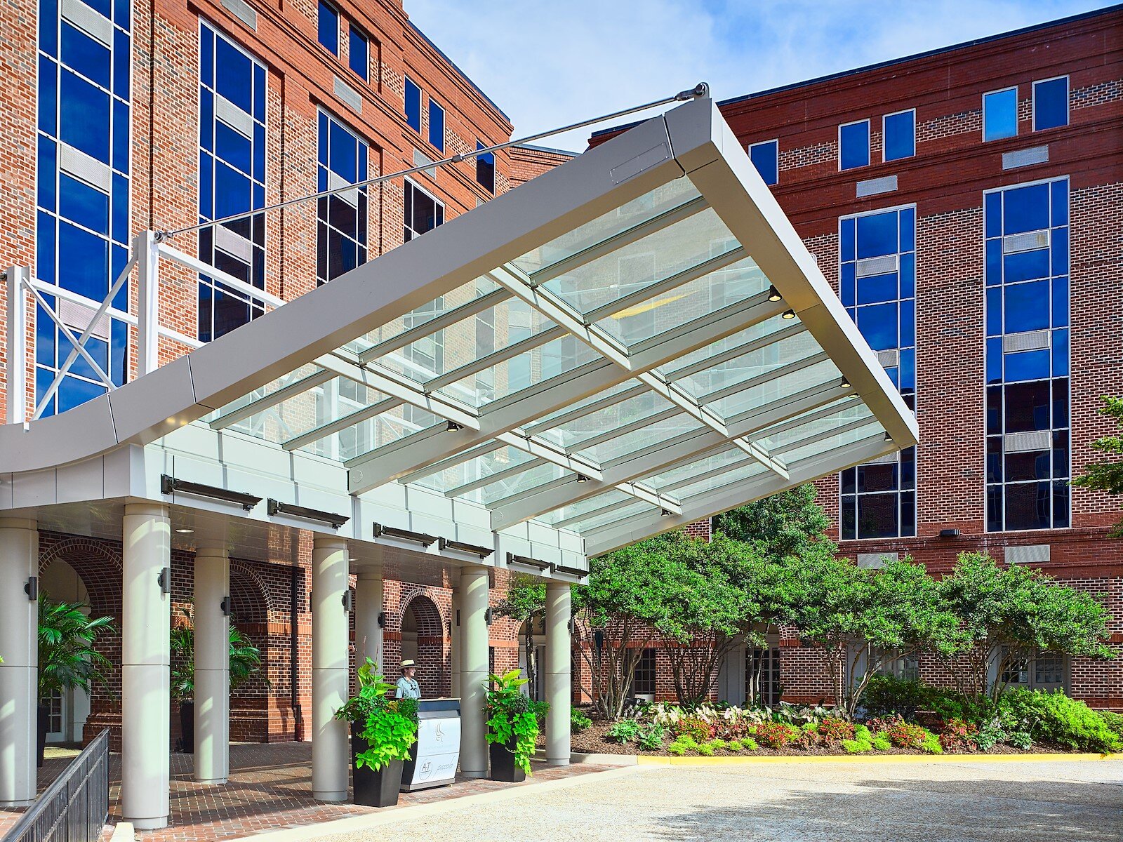 Front entrance of The Hotel at Auburn University