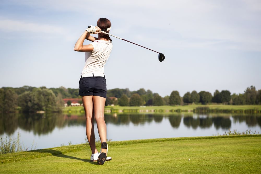 Woman Golfing